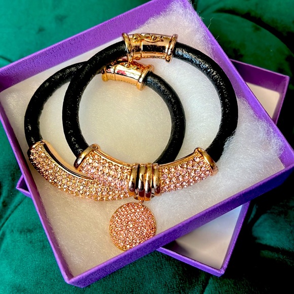 Joan Boyce Bracelet Set. Pink Stones. - Picture 8 of 10